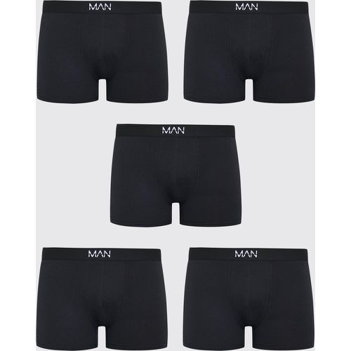 Grande taille - Lot de 5 boxers classiques neutres - - XXXXL - Boohooman - Modalova