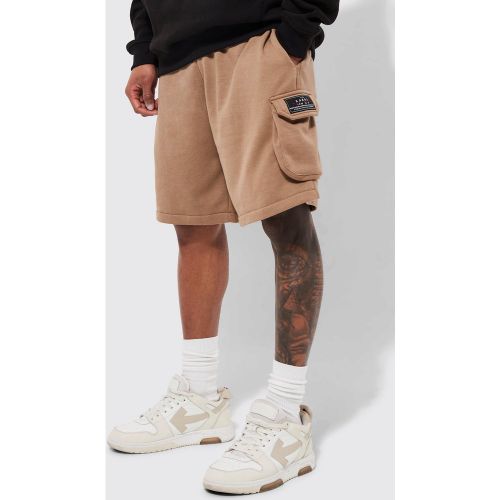 Short cargo oversize en jersey - Boohooman - Modalova