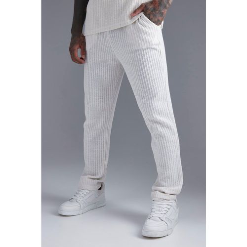 Jogging slim texturé - Boohooman - Modalova