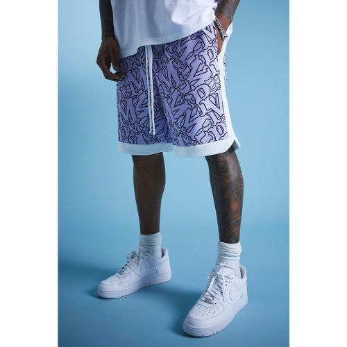 Lil Tjay Short de basket ample imprimé - Boohooman - Modalova