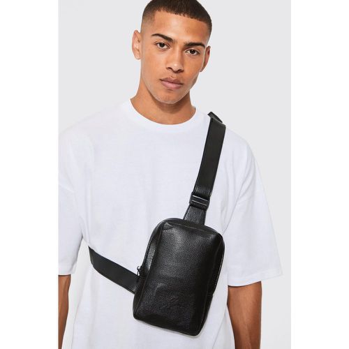 Sac bandoulière en simili - Official - Boohooman - Modalova