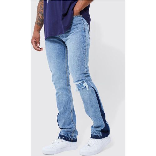 Jean flare déchiré - - 30R - Boohooman - Modalova