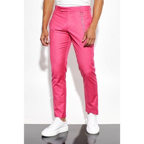 Pantalon de costume ajusté à bandes contrastantes - - 28R - Boohooman - Modalova