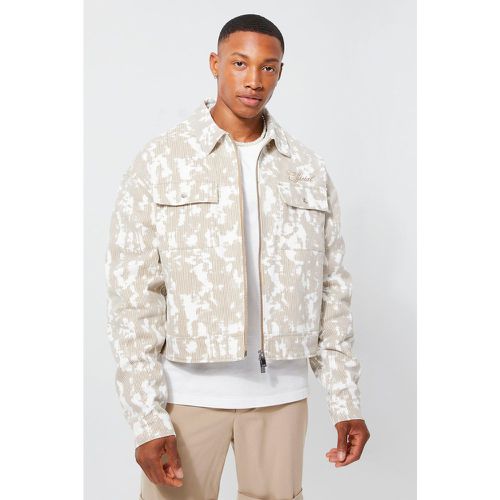 Veste Harrington rayée - Boohooman - Modalova