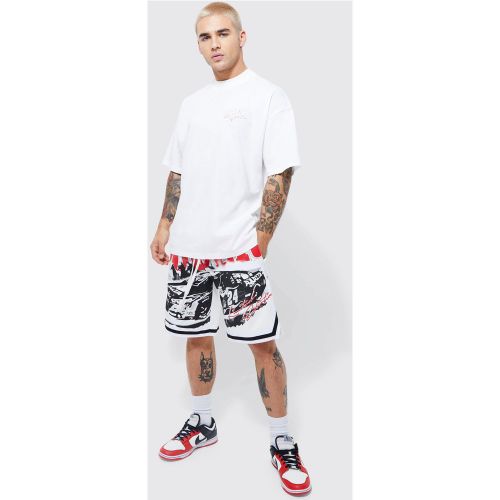Ensemble de basket oversize avec t-shirt et short - Boohooman - Modalova