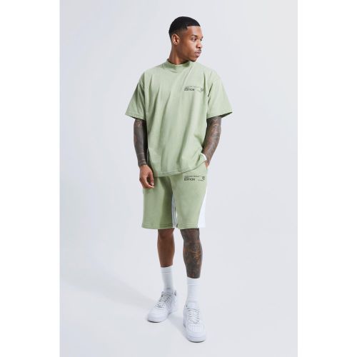 Ensemble oversize avec t-shirt et short - Boohooman - Modalova
