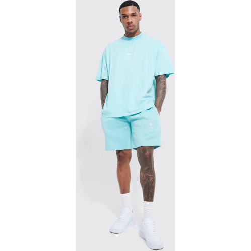Ensemble oversize avec t-shirt et short - Boohooman - Modalova