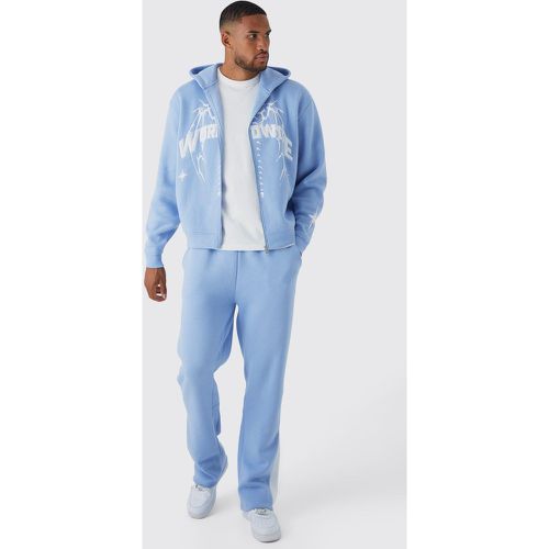 Tall - Survêtement oversize avec sweat à capuche zippé - Boohooman - Modalova