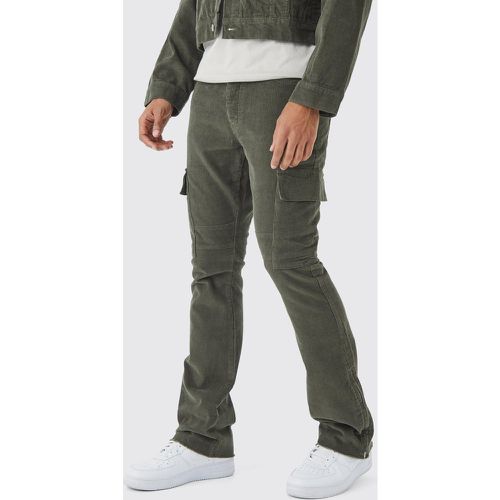 Pantalon cargo zippé - Boohooman - Modalova