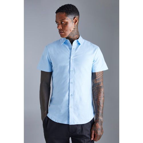 Chemise cintrée à manches courtes - Boohooman - Modalova