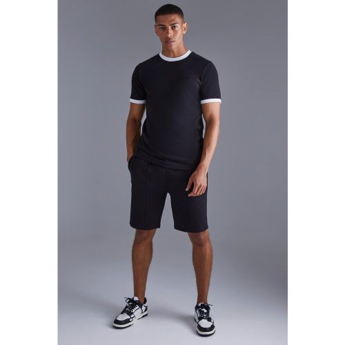 Ensemble cintré avec t-shirt et short - Boohooman - Modalova