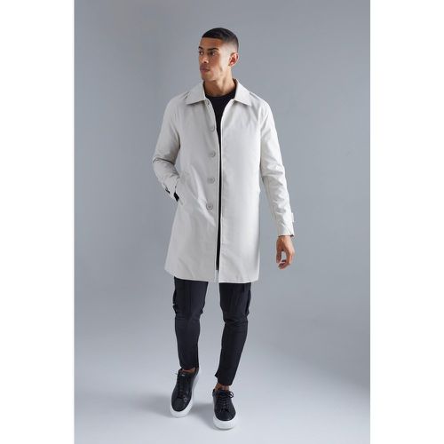 Imperméable droit en twill - Boohooman - Modalova