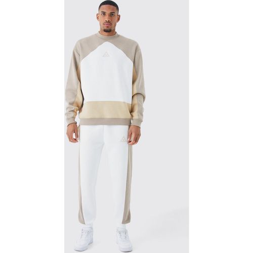 Tall - Survêtement oversize color block - Boohooman - Modalova