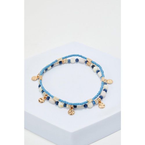 Lot de 2 bracelets perlés - Boohooman - Modalova