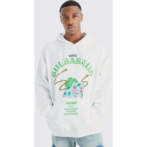 Sweat à capuche oversize à imprimé Pokémon Bulbizarre - Boohooman - Modalova