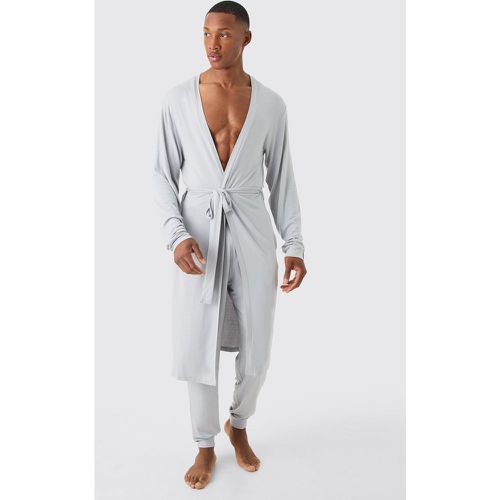 Premium Modal Mix Lightweight dressing gown - Boohooman - Modalova