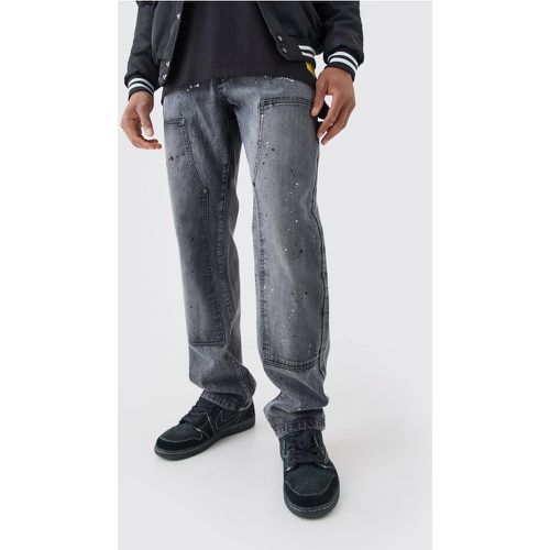 Relaxed Rigid Carpenter Acid Wash Jeans - - 28R - Boohooman - Modalova