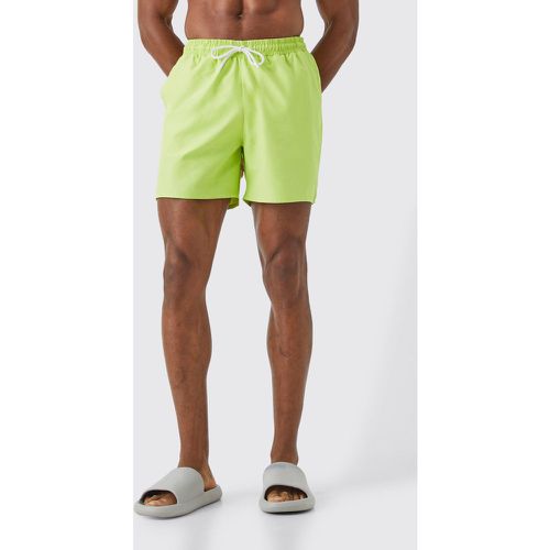 Short de bain mi long uni - Boohooman - Modalova