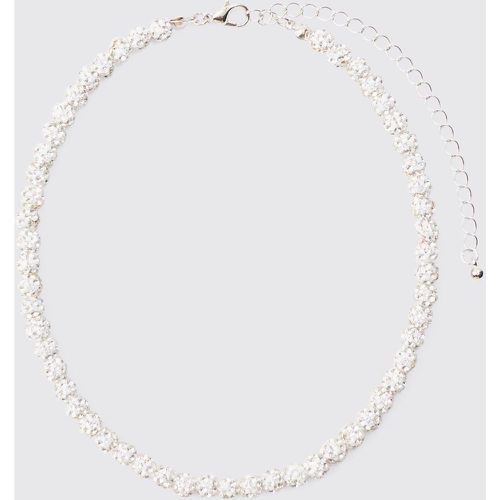 Beaded Necklace In Silver - Boohooman - Modalova