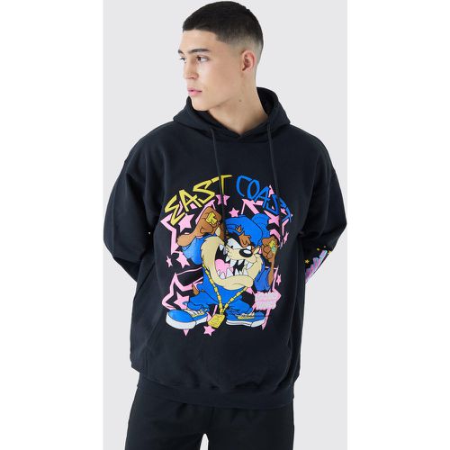 Sweat à capuche oversize à imprimé Looney Tunes - Boohooman - Modalova