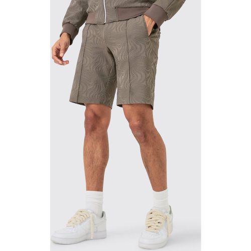 Textured Straight Fit Tailored Shorts - Boohooman - Modalova