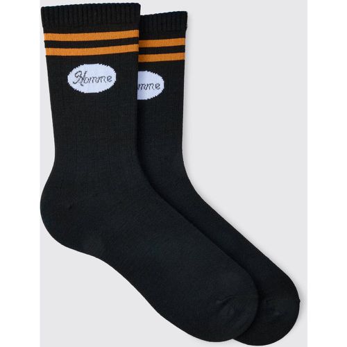 Varsity Sports Stripe Socks - Boohooman - Modalova