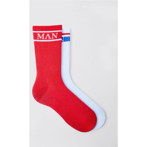 Pack Original Man Sports Stripe Socks - Boohooman - Modalova