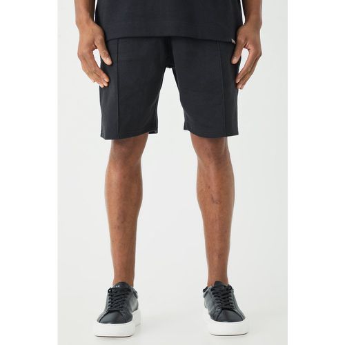 Relaxed Interlock Pintuck Short - Boohooman - Modalova