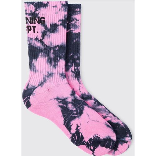 Chaussettes tie dye à slogan Training Dept - Boohooman - Modalova