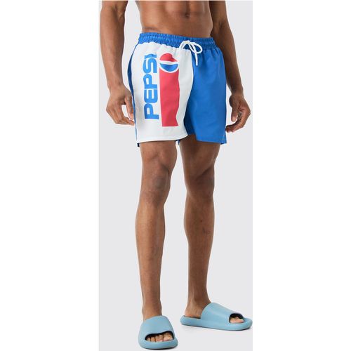 Short de bain court à imprimé Pepsi - Boohooman - Modalova