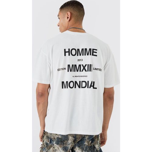Oversized Slogan T-shirt - Boohooman - Modalova