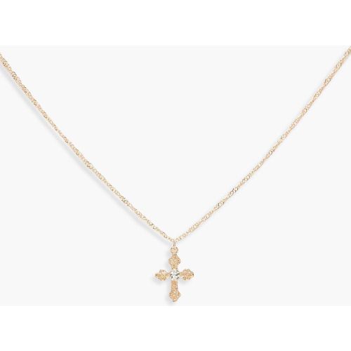Collier Ras-Du-Cou À Croix - boohoo - Modalova