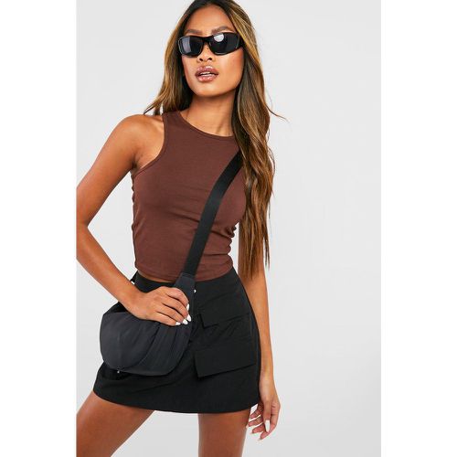 Crop Top À Dos Nageur Basique - boohoo - Modalova