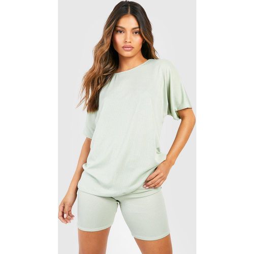 Ensemble Avec T-Shirt Oversize Et Short Cycliste - boohoo - Modalova