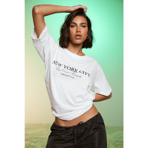 T-Shirt Oversize À Imprimé New York City - boohoo - Modalova