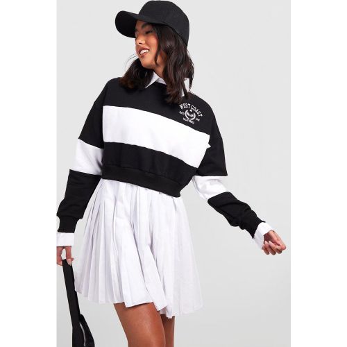 Robe Sweat 2 En 1 À Rayures - boohoo - Modalova