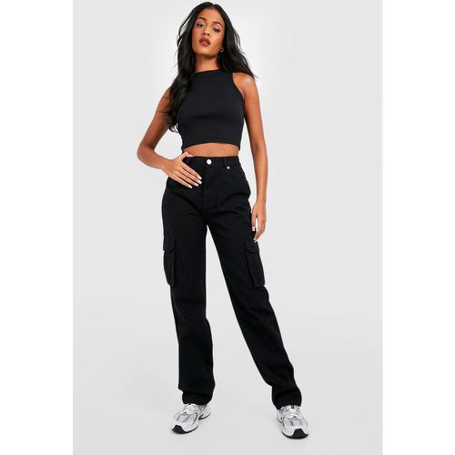 Tall" - Jean Cargo Taille Mi-Haute - boohoo - Modalova