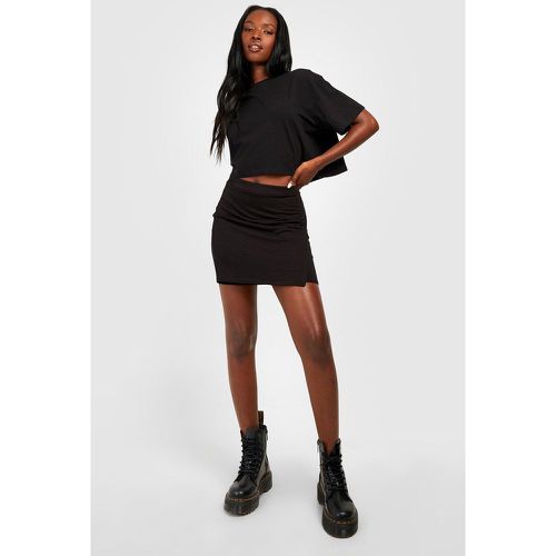 Mini-Jupe Taille Haute Basique - boohoo - Modalova