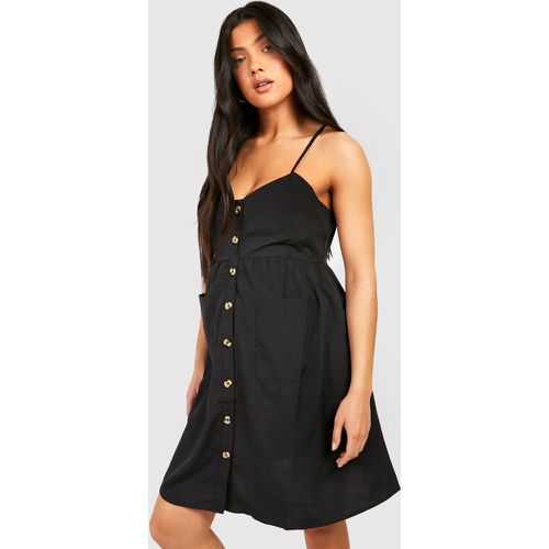 Maternité - Robe De Grossesse Patineuse Boutonnée - boohoo - Modalova