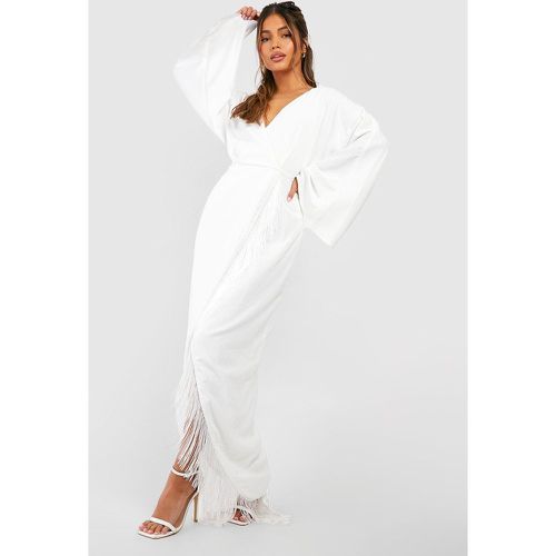 Robe Portefeuille À Franges - boohoo - Modalova