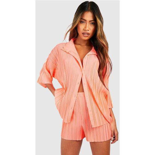 Chemise Fluo Plissée - boohoo - Modalova