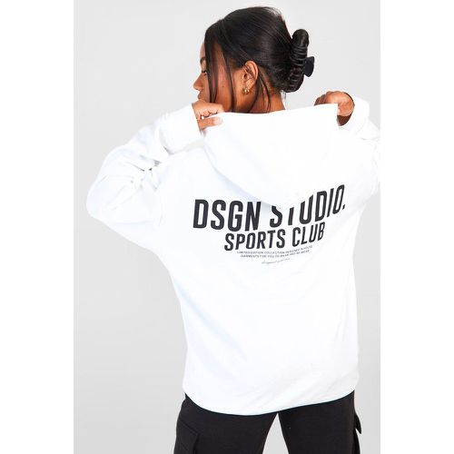 Sweat À Capuche Oversize À Slogan Dsgn Studio - boohoo - Modalova