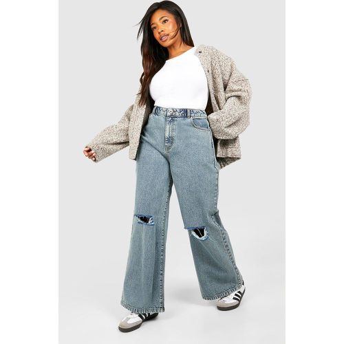 Grande Taille - Jean Droit Basique - boohoo - Modalova