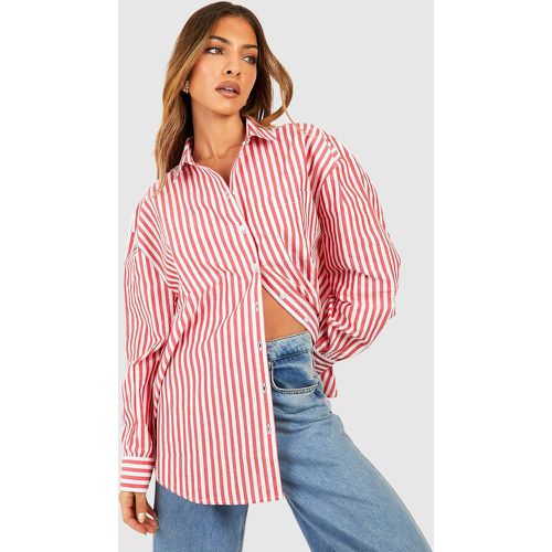 Chemise Oversize Rayée - boohoo - Modalova