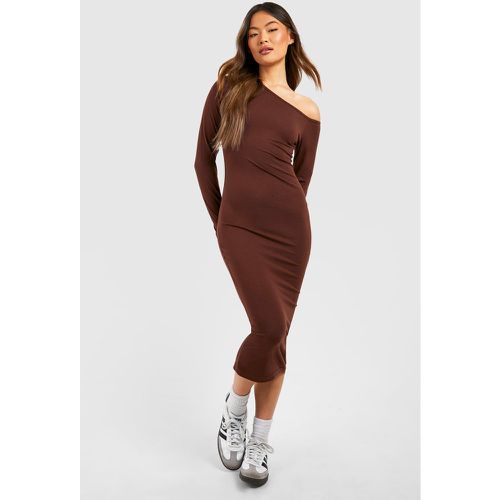 Robe Mi-Longue Asymétrique - boohoo - Modalova