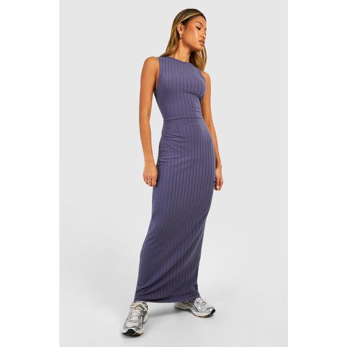 Racer Neck Rib Maxi Dress - boohoo - Modalova