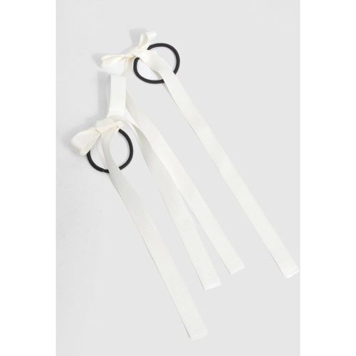 Pack Ivory Bow Bobbles - boohoo - Modalova