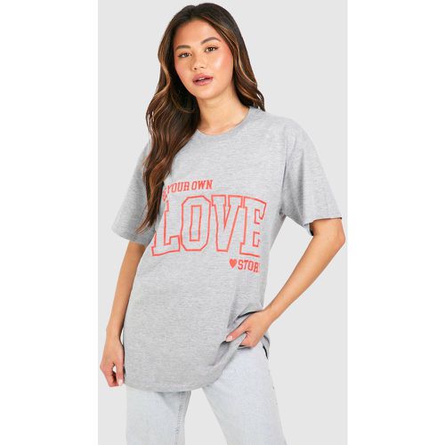 Love Story Oversized T-Shirt - boohoo - Modalova