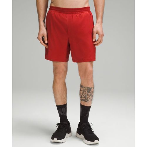 – Short Pace Breaker doublés – 18 cm – Rouge – Taille M - lululemon - Modalova