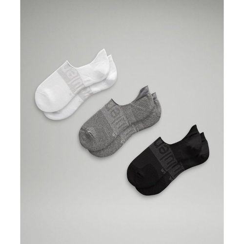 – Chaussettes invisibles Power Stride avec Active Grip Trios – Blanc/Gris/Noir – Taille L - lululemon - Modalova